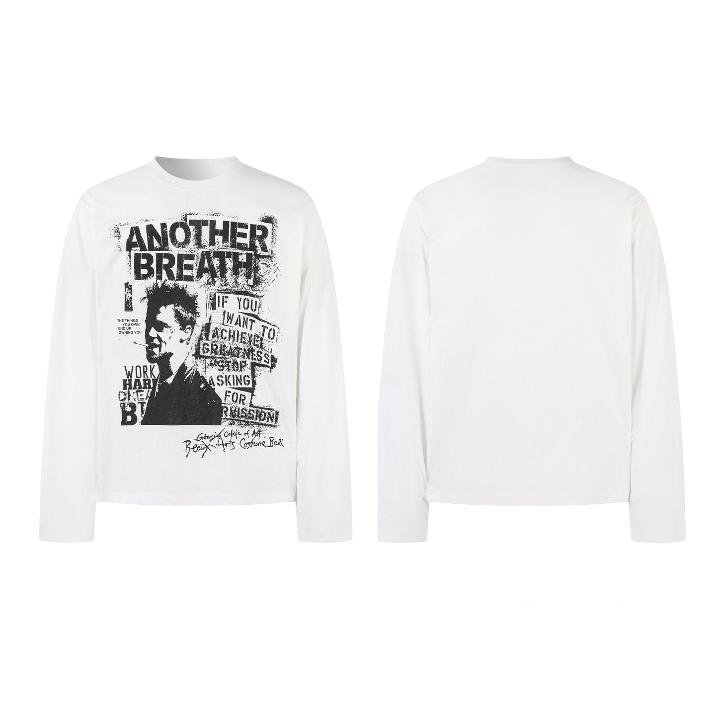 Grunge Portrait Print | Graphic Sweatshirt