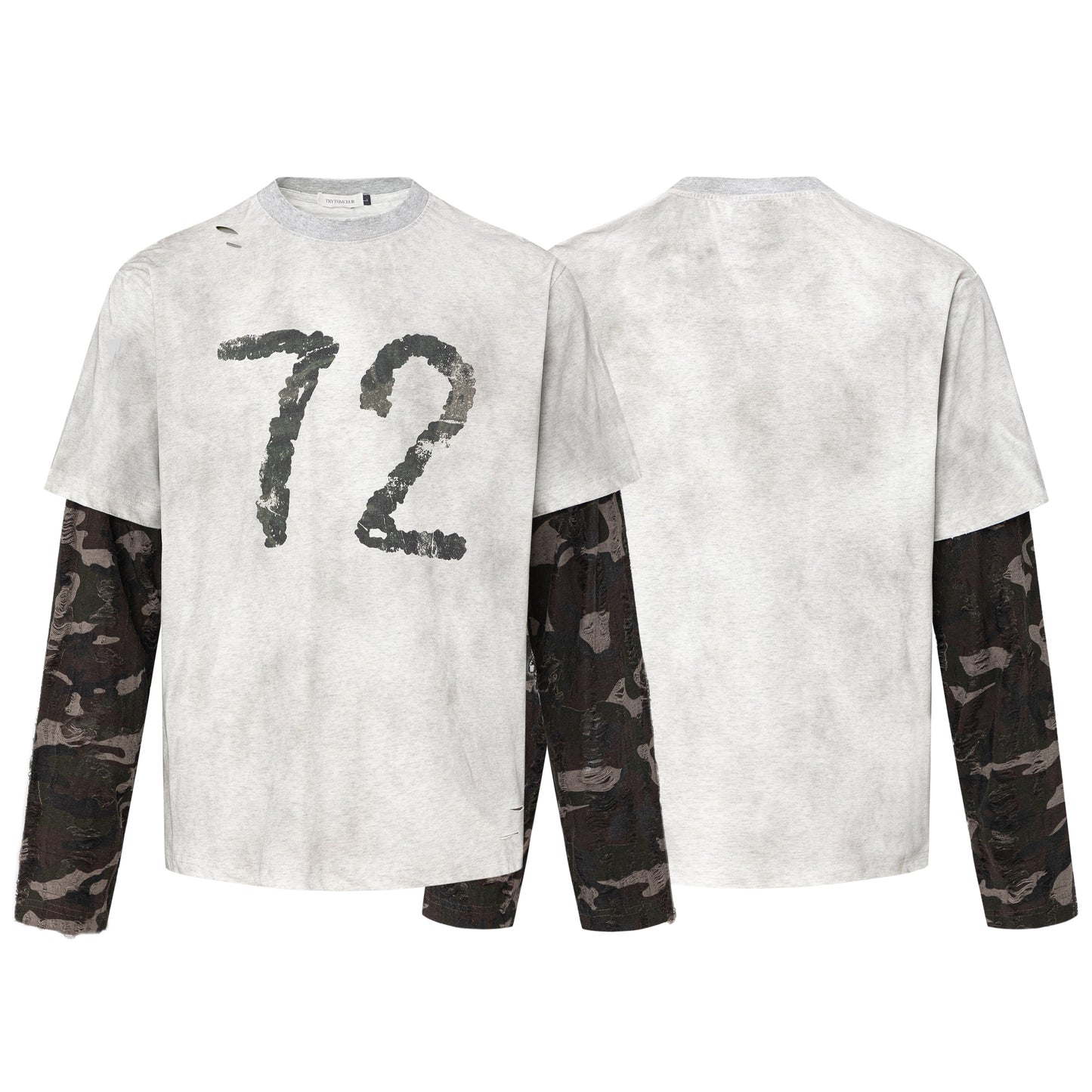 Camo Layered 72 Print | Vintage Sweatshirt