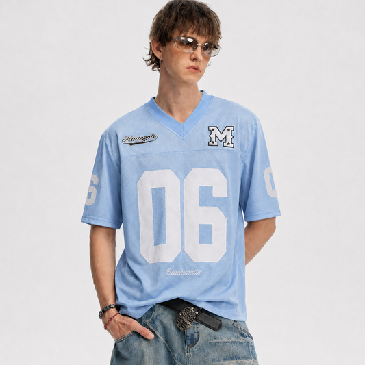06 Stitched Loose Jersey Sports T-Shirt