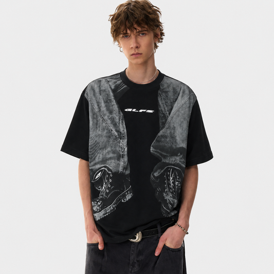 3D Trompe L’Oeil Graphic Short Sleeve T-Shirt
