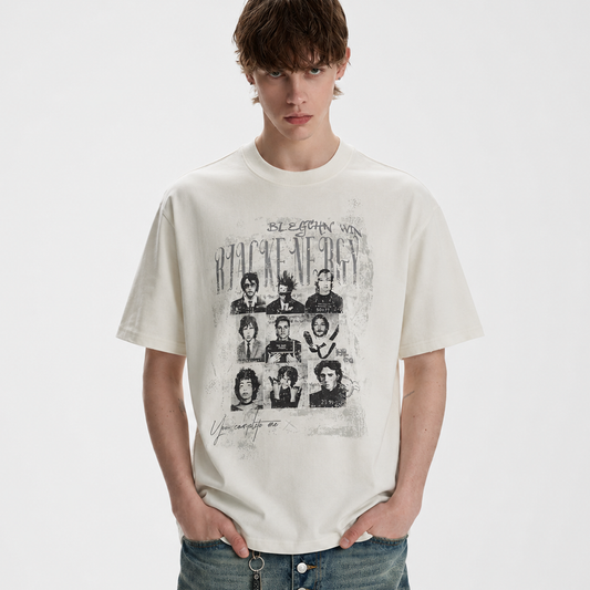 Oversized Gothic Graphic Print T-Shirt