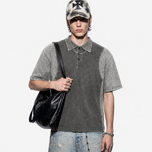 Panel Stitch Cotton T-Shirt: Vintage-Inspired Comfort