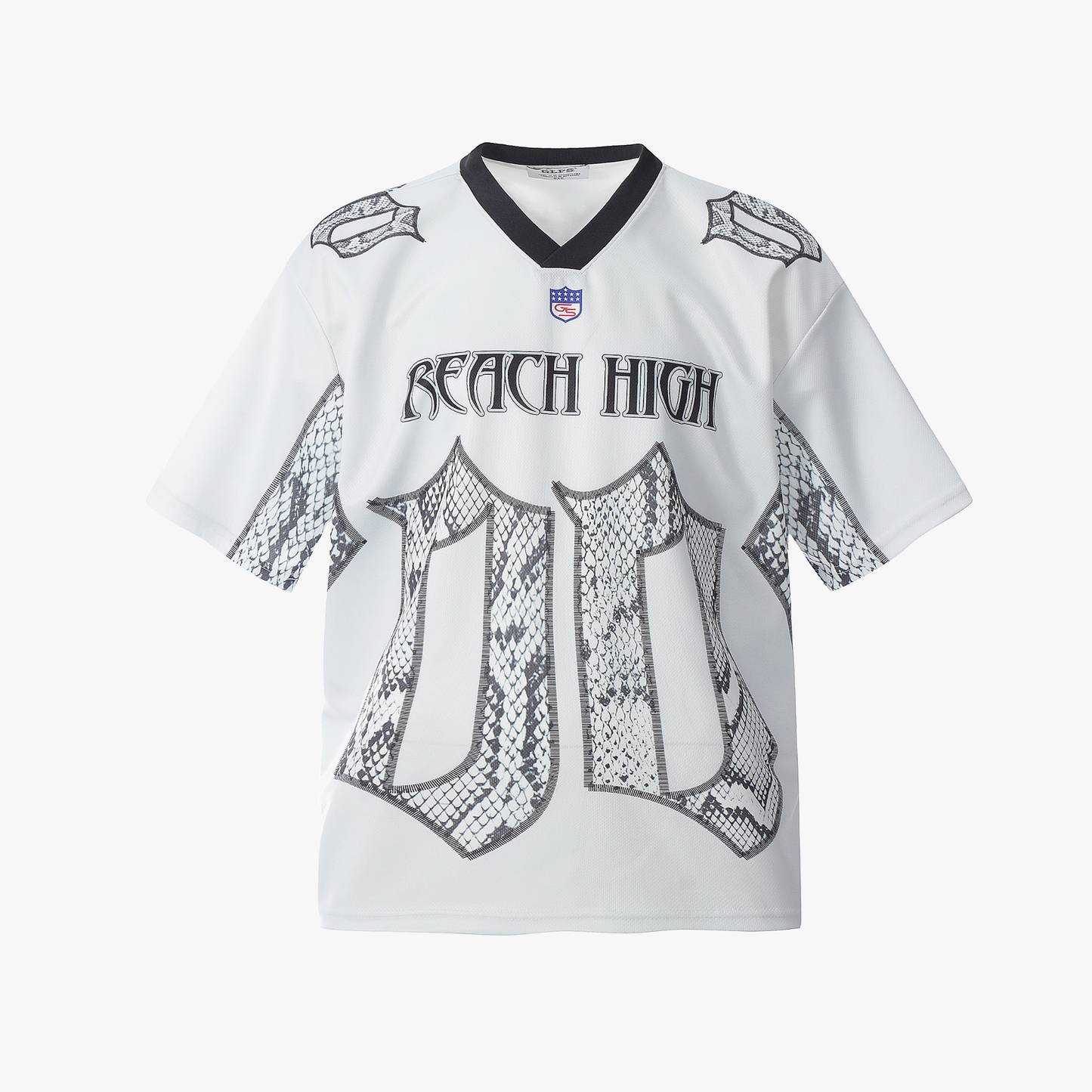Jersey Style Snake Print T-Shirt - A Bold Athletic Look