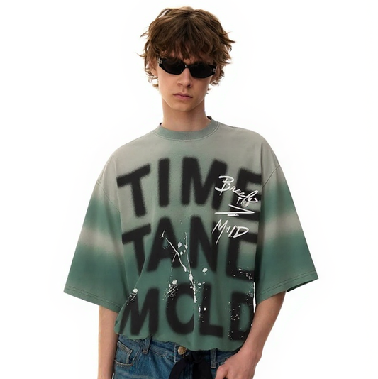Spray Graphic Print | Oversized T-Shirt