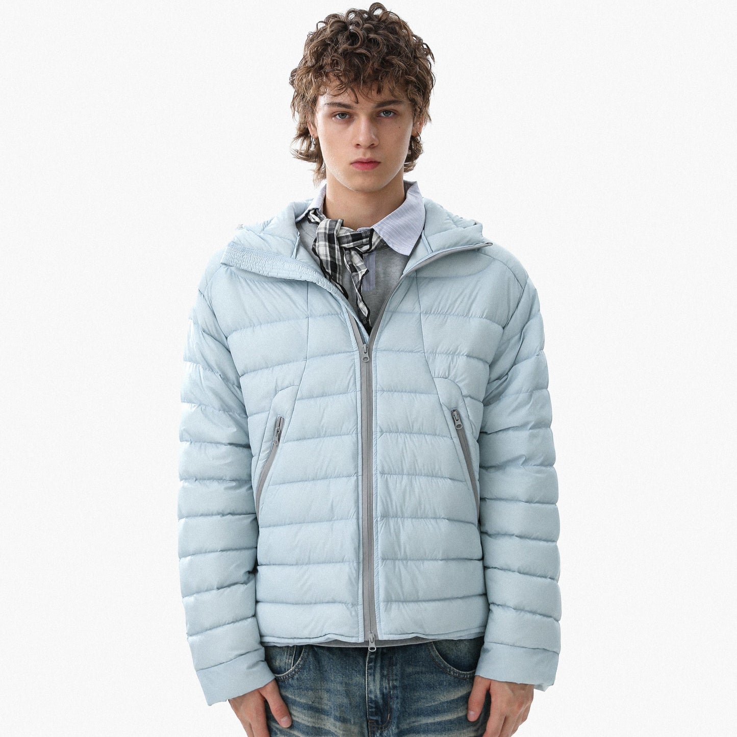 Minimal Panel-Lined | Hooded Puffer Jacket