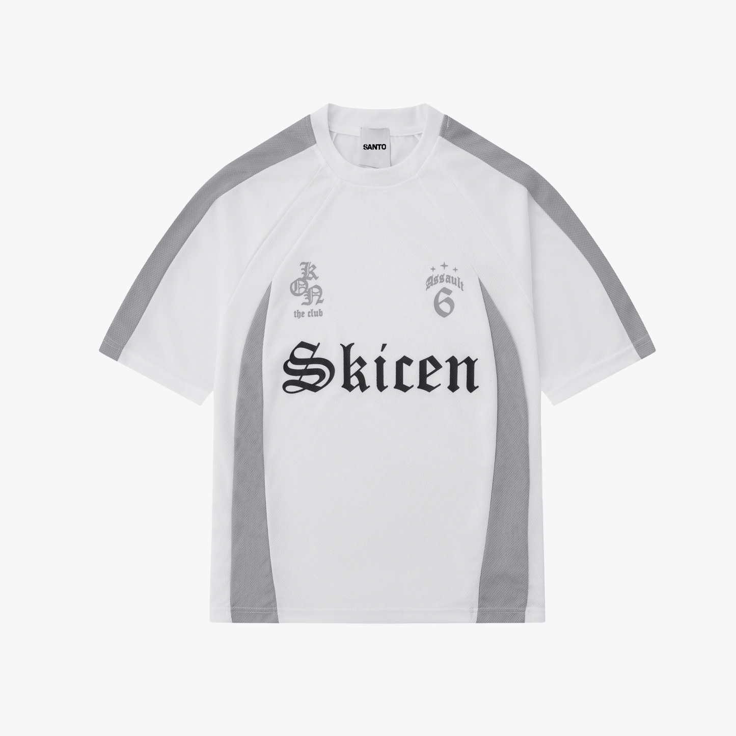 Gothic Font Jersey Street Loose T-Shirt
