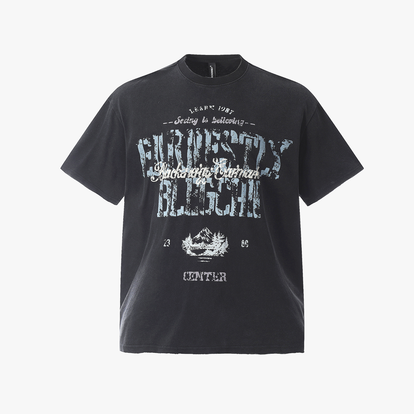 Vintage Washed Mountain Graphic T-Shirt - Elevate Your Outdoor Style