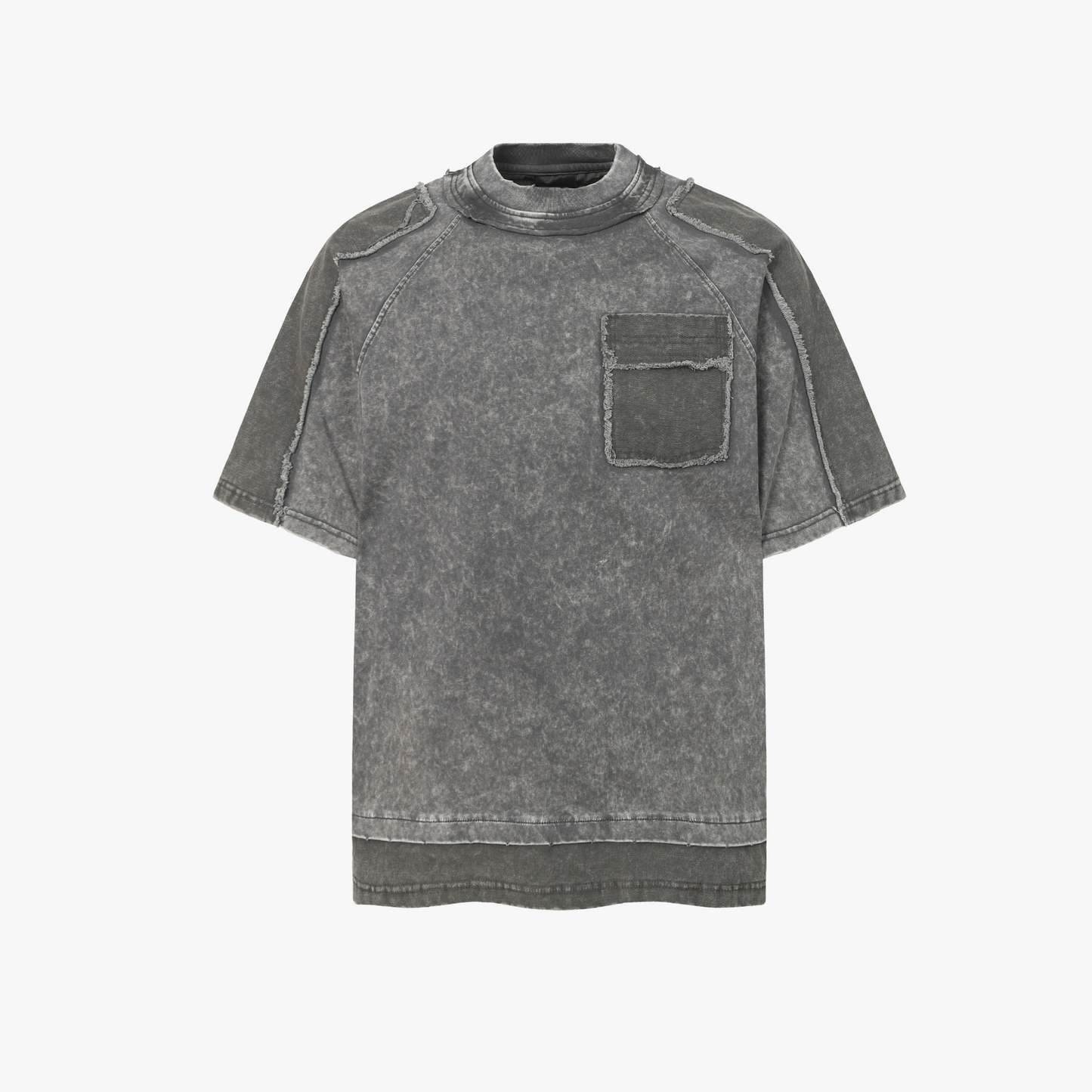 Exposed Seam Washed T Shirt - Effortless Vintage Style