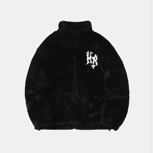 Streetwear Outerwear | Gothic Fur Jacket