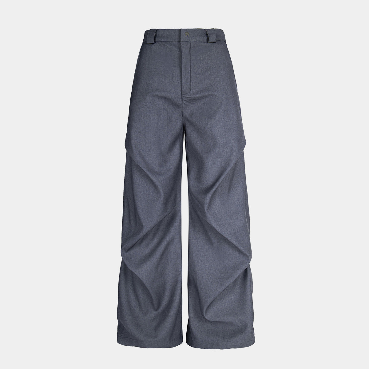 Pleated Casual Trousers | Adjustable Belt Streetwear Pants