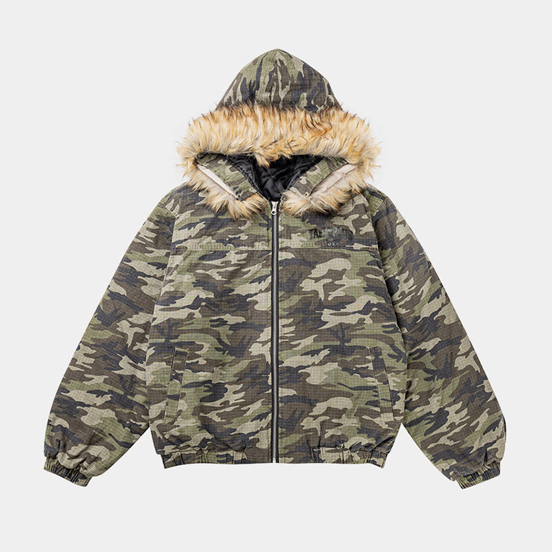 Camo Fur | Hooded Jacket