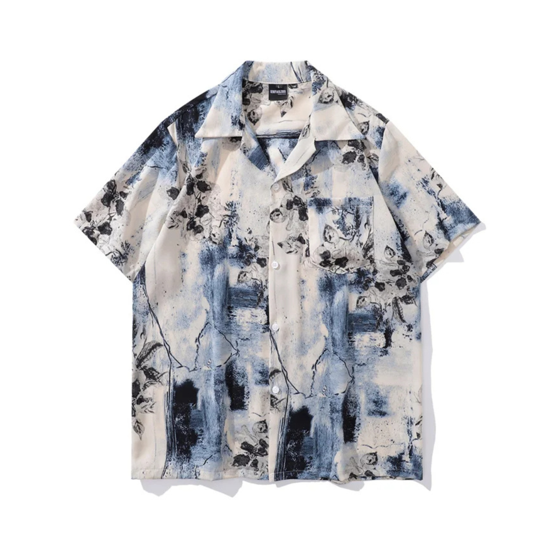 Tie-Dye Floral Shirt