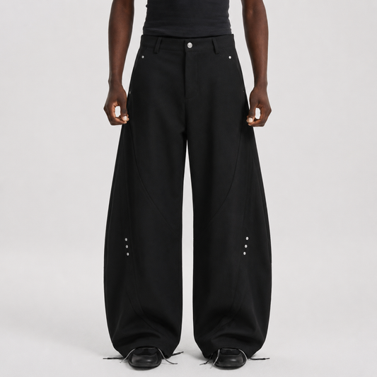 Retro Unisex Barrel Baggy Pants - OMYGOODS