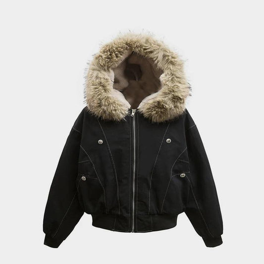 Faux Fur Lined | Hooded Puffer Jacket