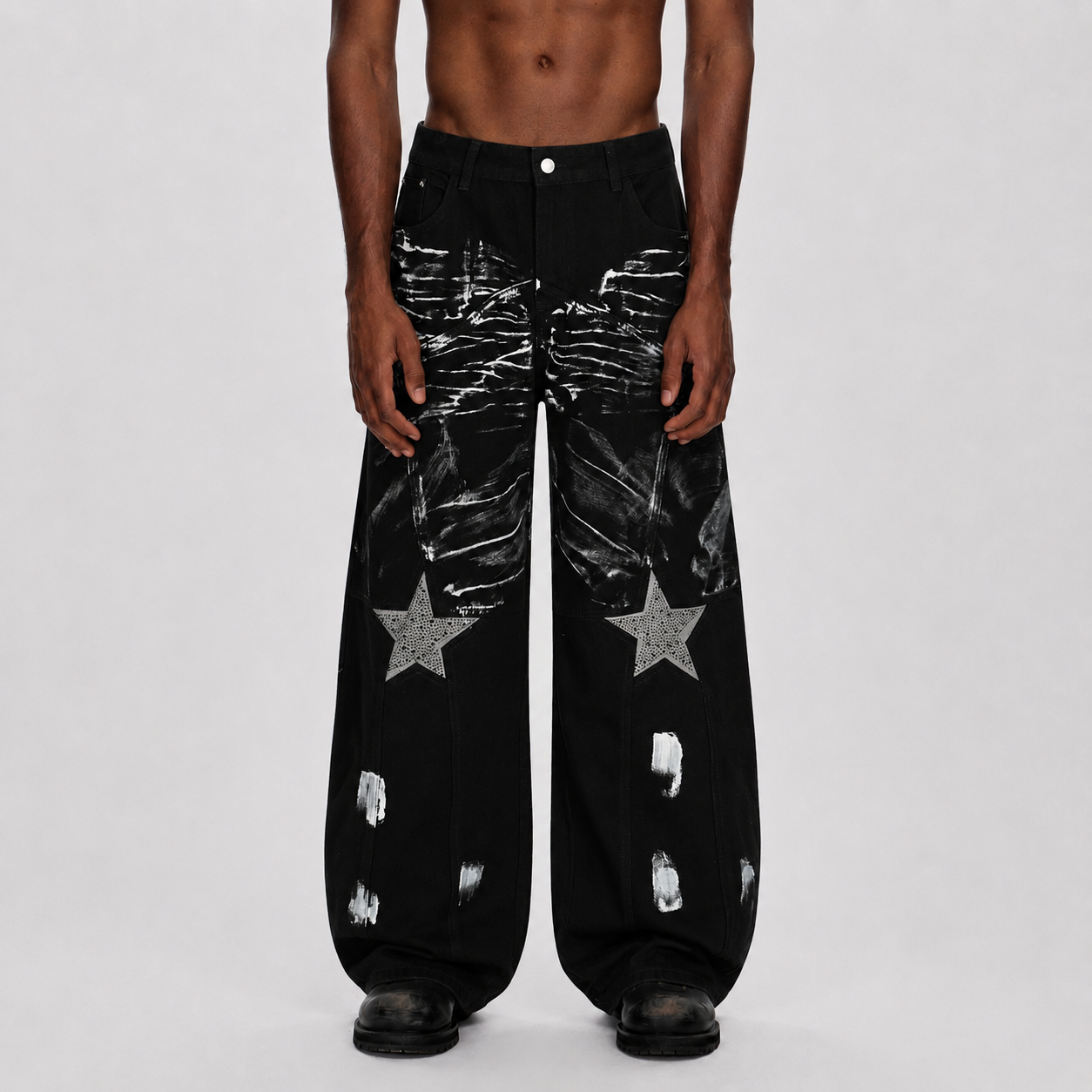 Street Star Painted Barrel Jeans - Vintage Vibes & Modern Comfort