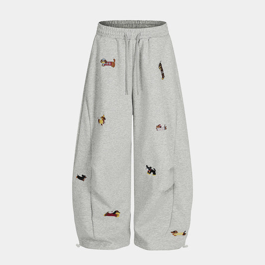 Doggy Embroidery | Dachshund Jogger Sweatpants