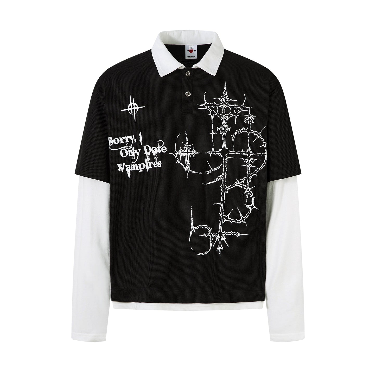 Gothic Vampire | Waffle Long Sleeve T-Shirt