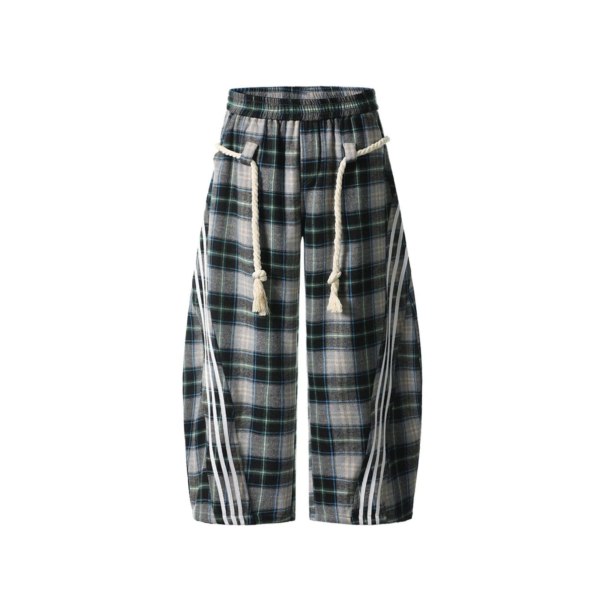 The Nomad Plaid Wide-Legs Pants