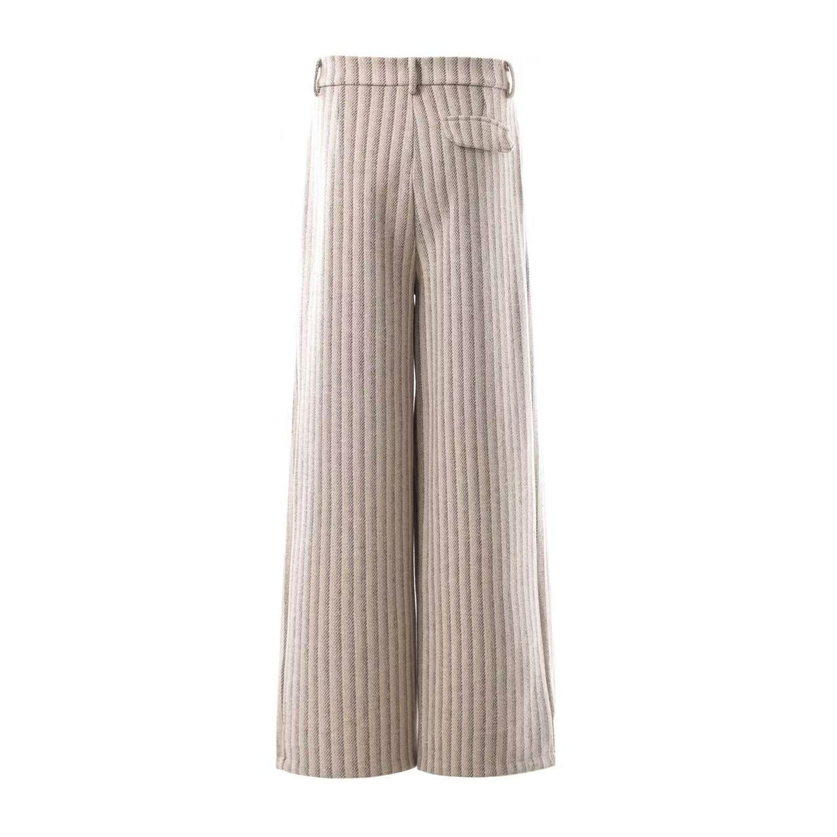 Striped Casual Wide-Leg Suit Pants - OMYGOODS