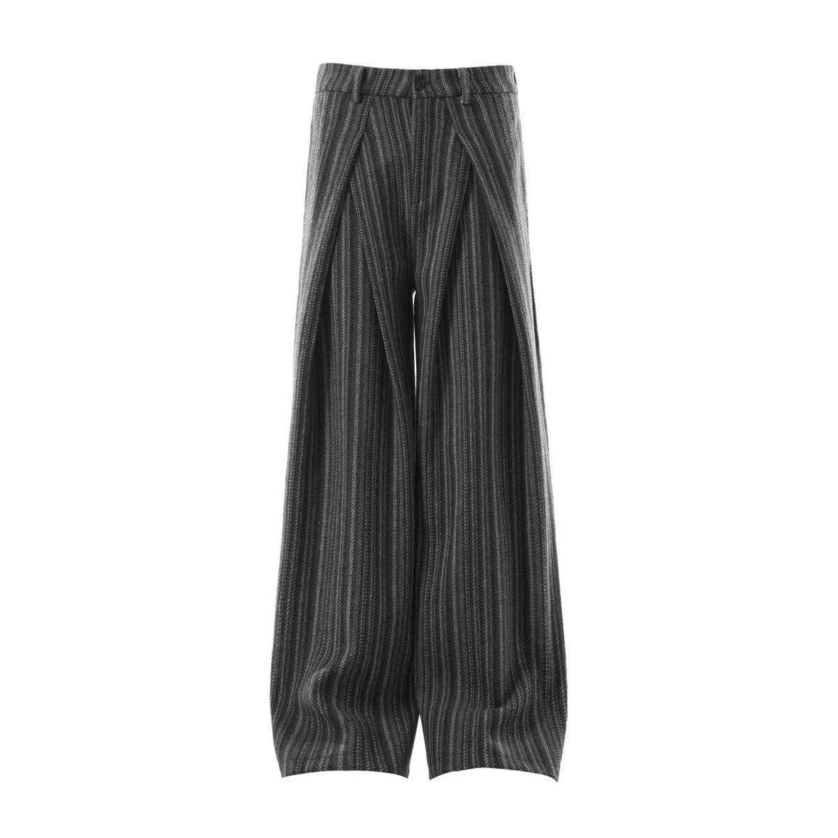 Striped Casual Wide-Leg Suit Pants - OMYGOODS
