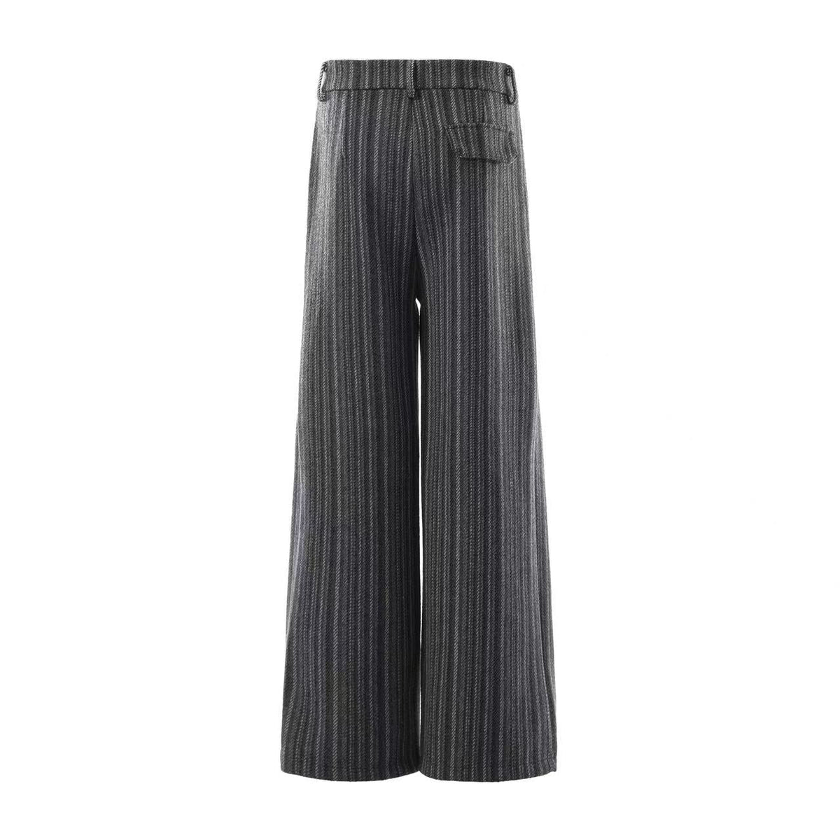 Striped Casual Wide-Leg Suit Pants - OMYGOODS