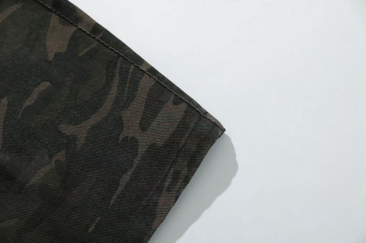 Camo Wide-Leg Cargo Pants - OMYGOODS