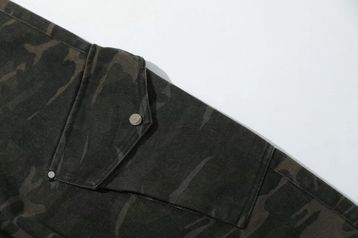 Camo Wide-Leg Cargo Pants - OMYGOODS