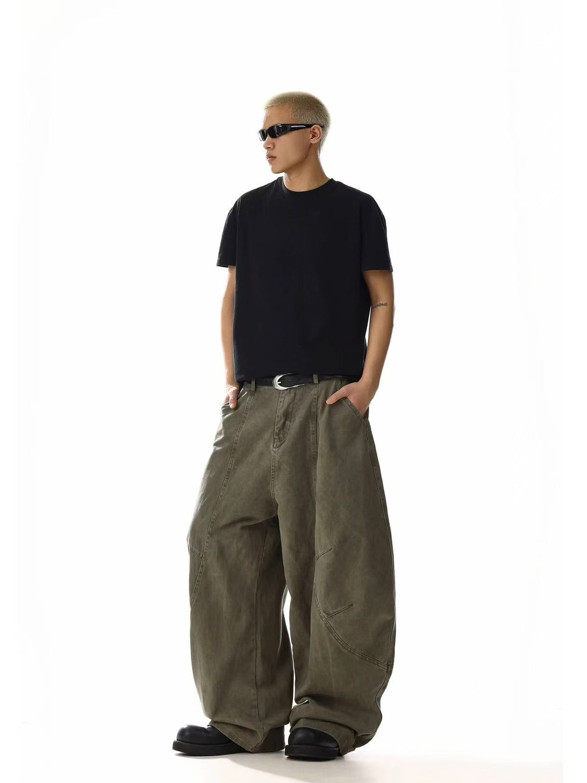Wide-Leg Baggy Cargo Pants - OMYGOODS