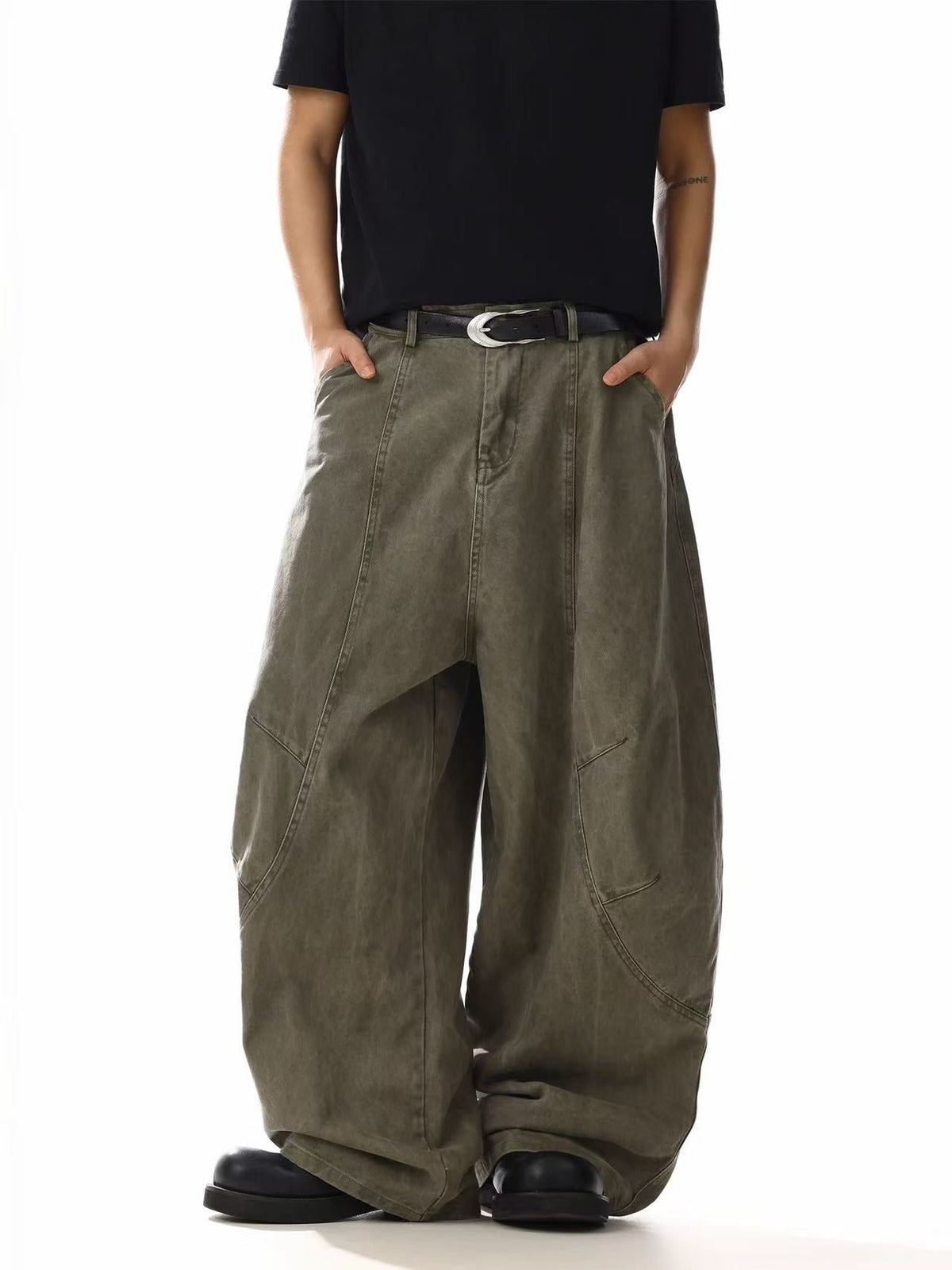 Wide-Leg Baggy Cargo Pants - OMYGOODS