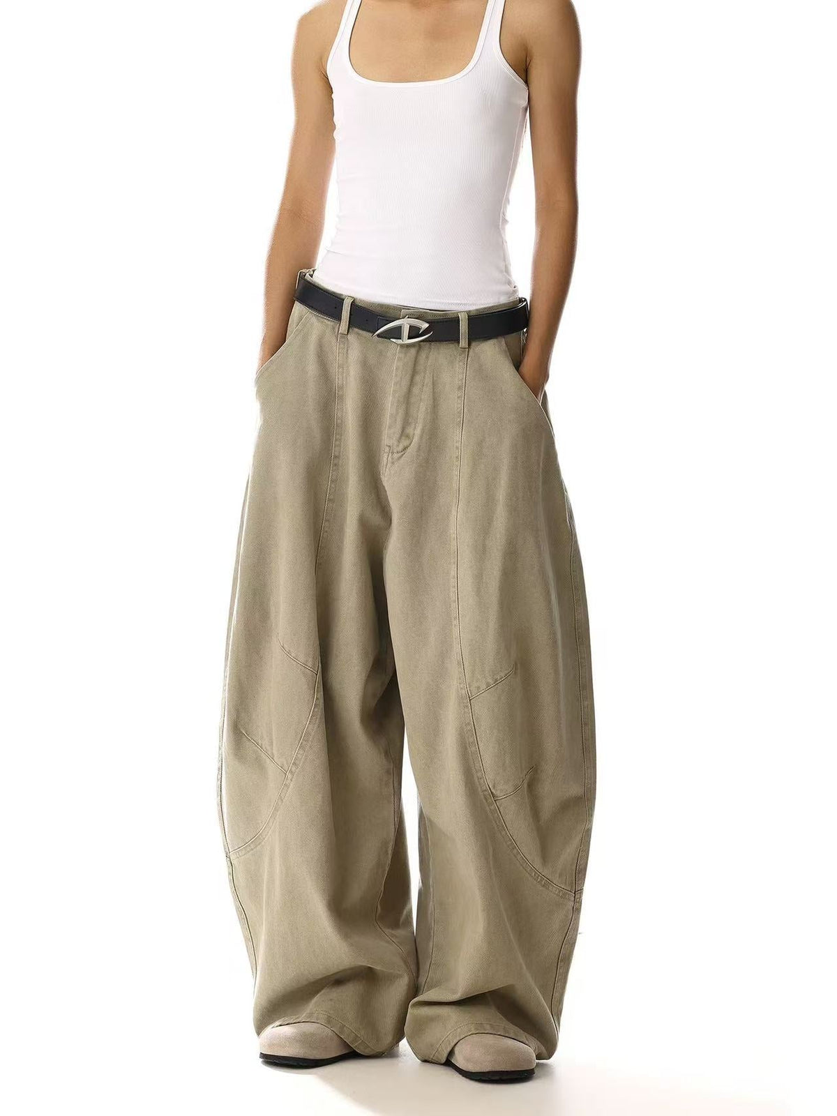Wide-Leg Baggy Cargo Pants - OMYGOODS