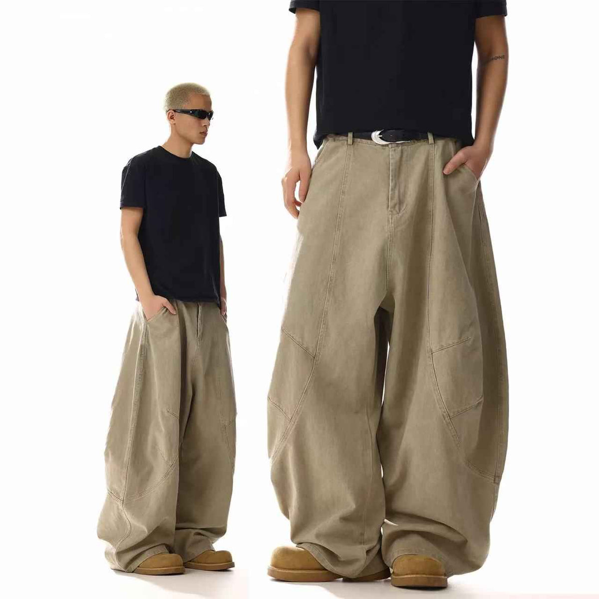 Wide-Leg Baggy Cargo Pants - OMYGOODS