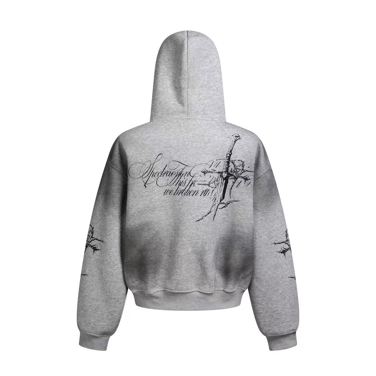Wasteland Style Dirty Washed Zip-Up Hoodie - OMYGOODS