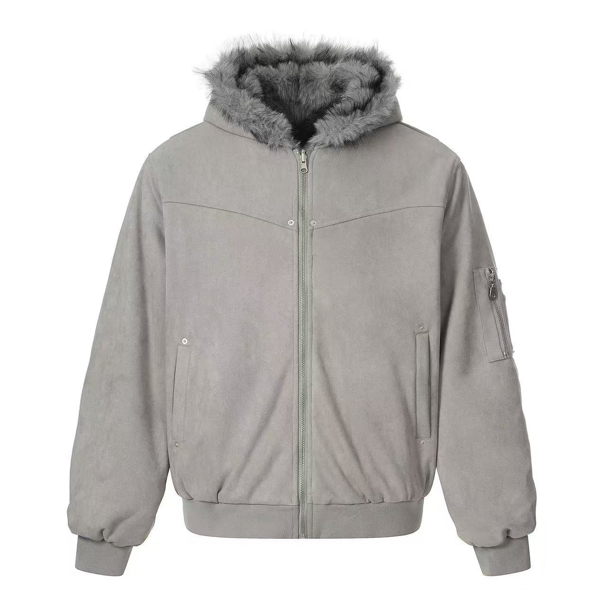 Faux Fur Old-Money Reversible Hooded Coat - OMYGOODS
