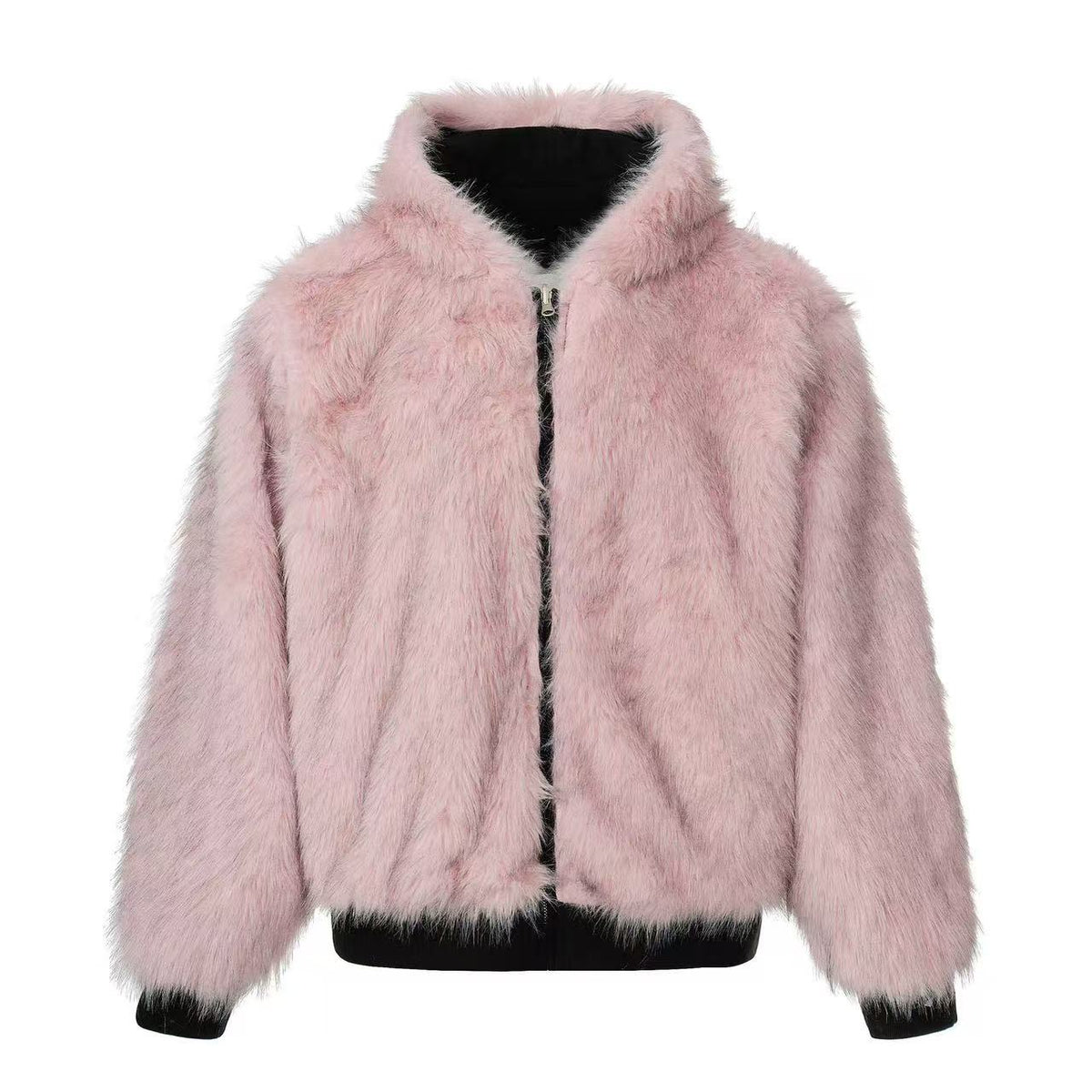 Faux Fur Old-Money Reversible Hooded Coat - OMYGOODS