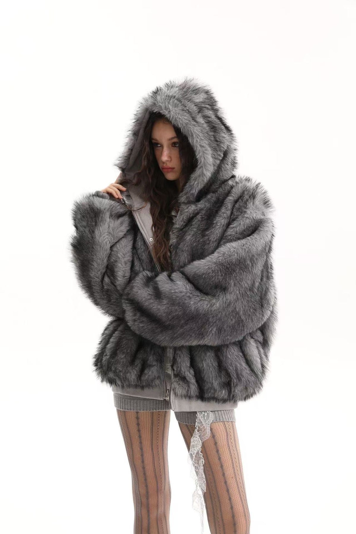 Faux Fur Old-Money Reversible Hooded Coat - OMYGOODS