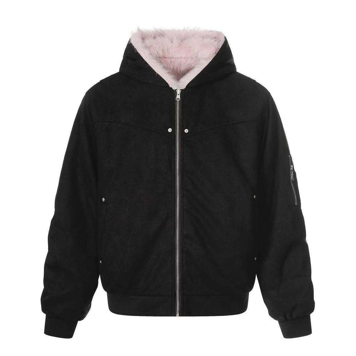 Faux Fur Old-Money Reversible Hooded Coat - OMYGOODS