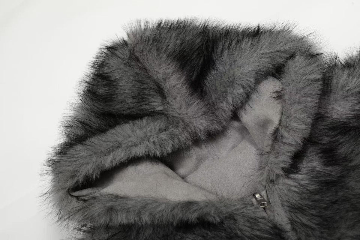 Faux Fur Old-Money Reversible Hooded Coat - OMYGOODS