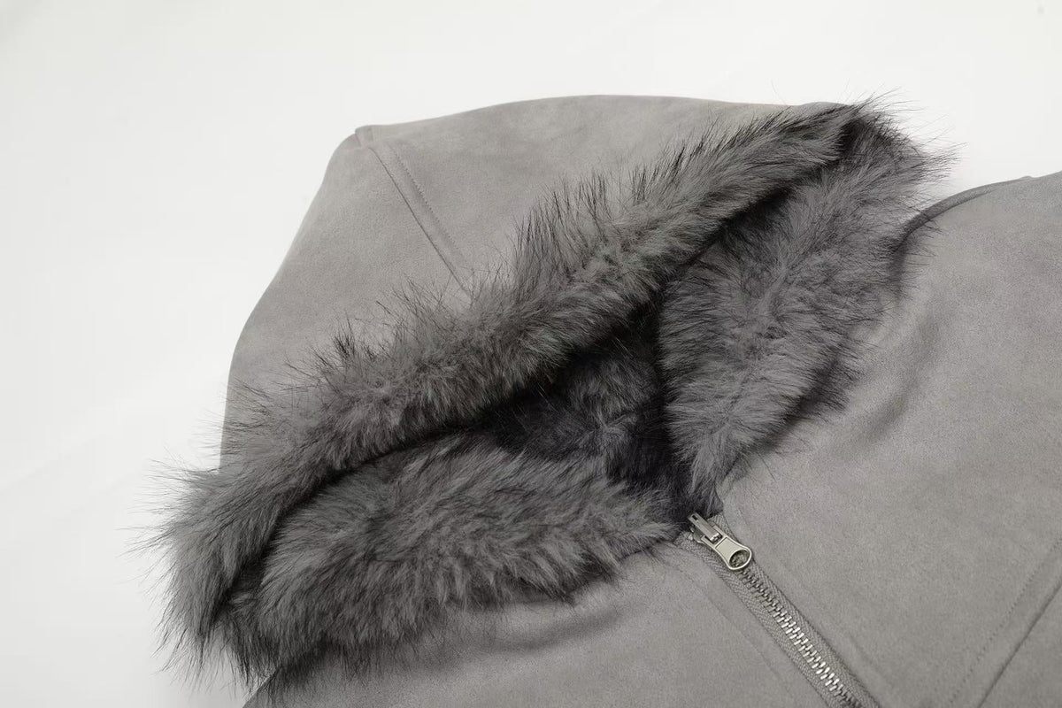 Faux Fur Old-Money Reversible Hooded Coat - OMYGOODS
