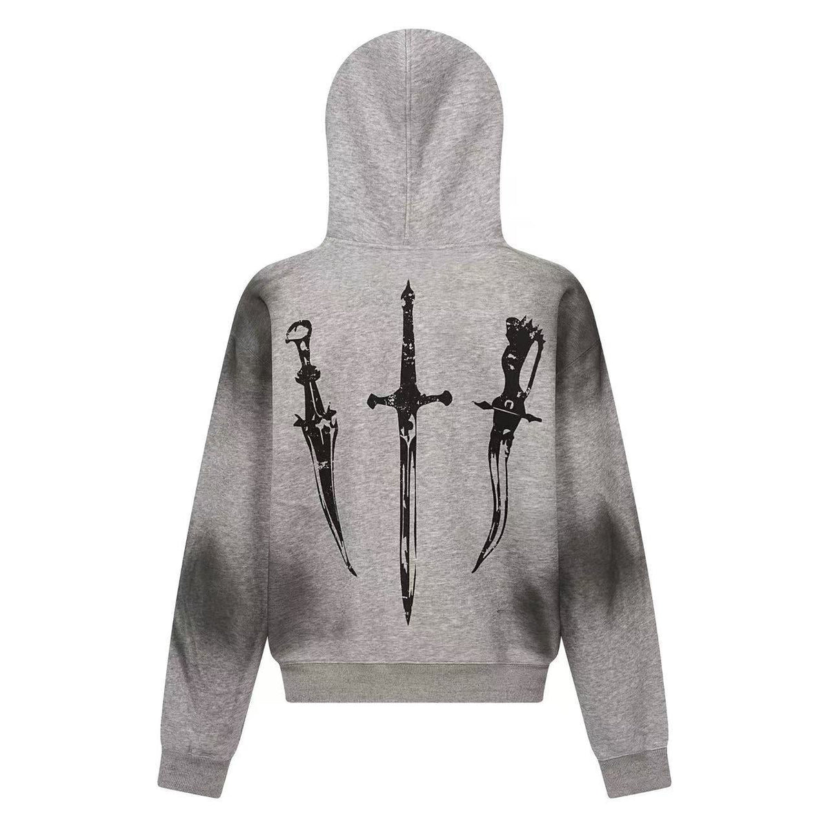 Street Style Retro Printed Zip-Up Hoodie - OMYGOODS
