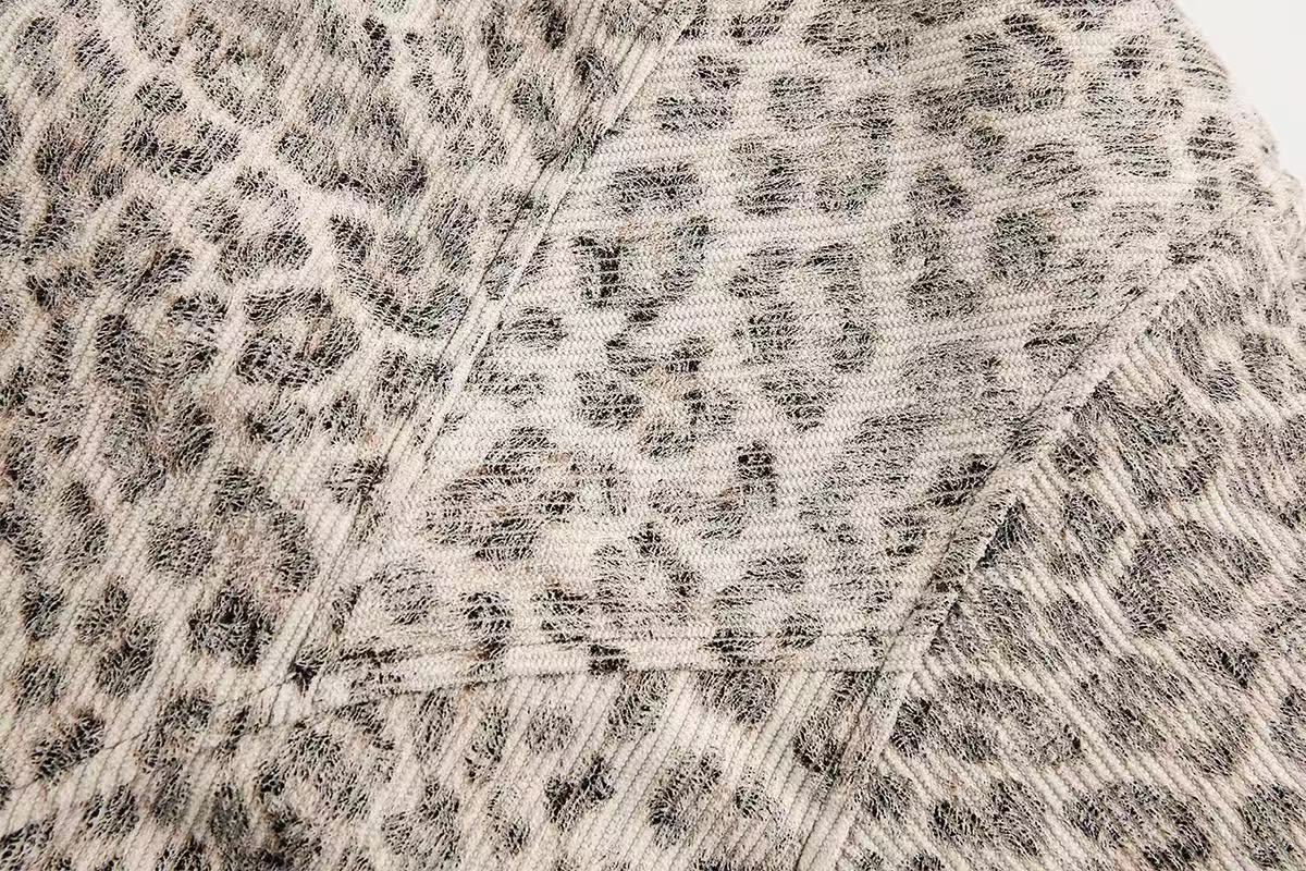 Leopard-Print Faux-Fur Hooded Jacket - OMYGOODS