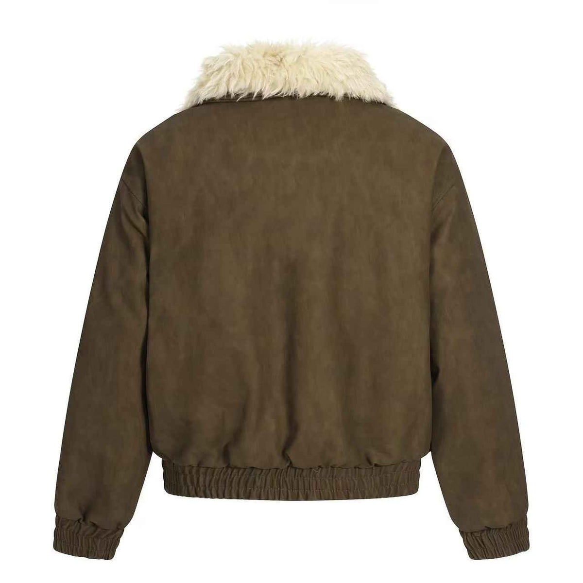 PU Leather Bomber Jacket