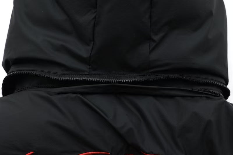 Detachable-Fur-Collar Padded Hooded Jacket - OMYGOODS