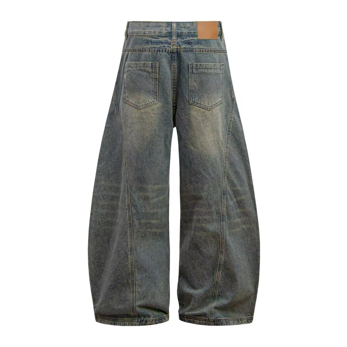Washed Wide-Leg Baggy Jeans - OMYGOODS