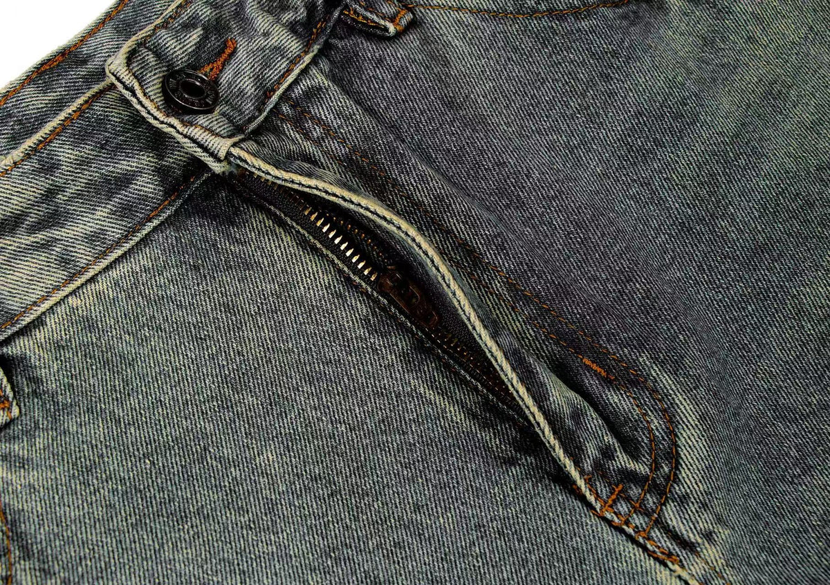 Washed Wide-Leg Baggy Jeans - OMYGOODS