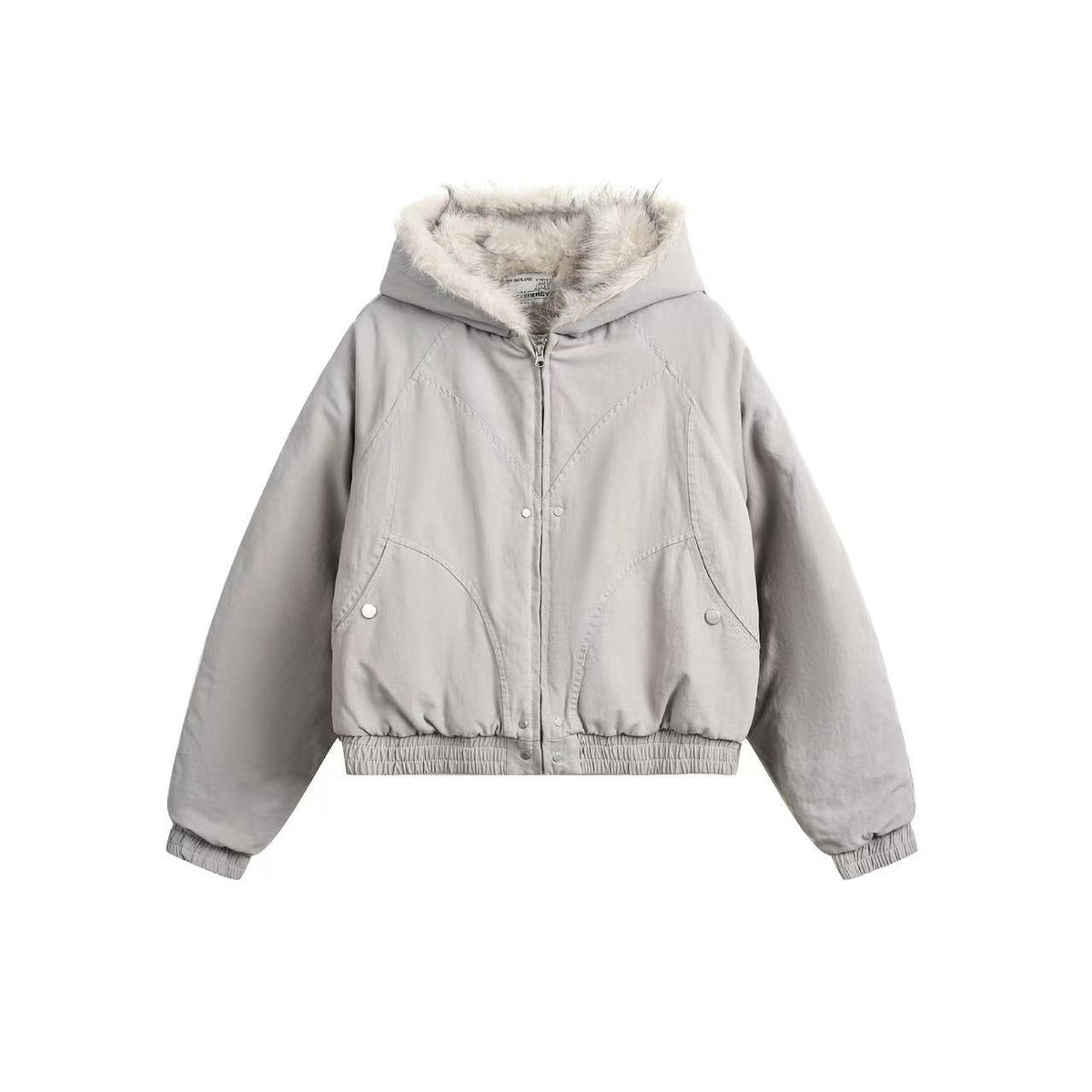 Clean-Fit Faux-Fur Hooded Jacket - OMYGOODS
