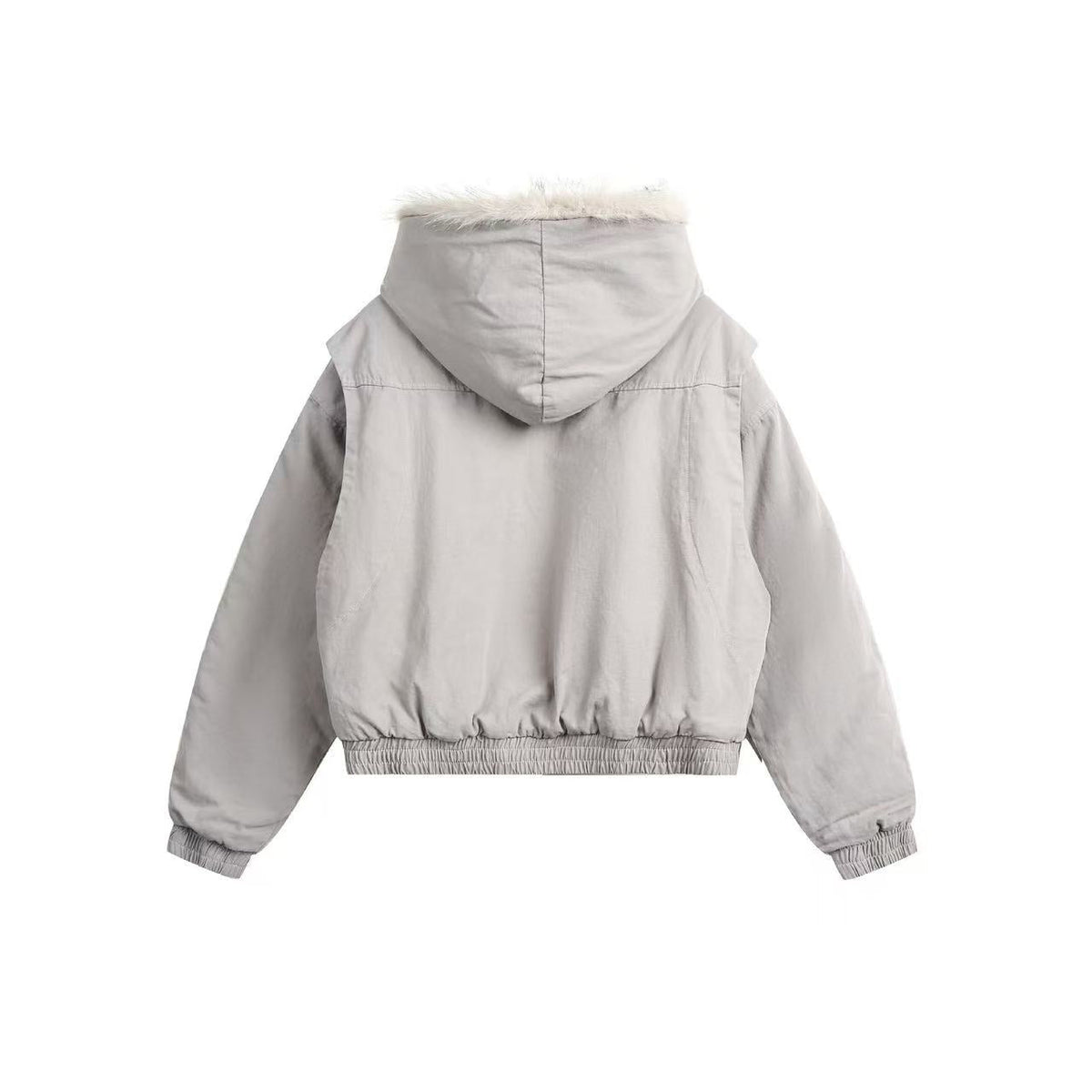 Clean-Fit Faux-Fur Hooded Jacket - OMYGOODS