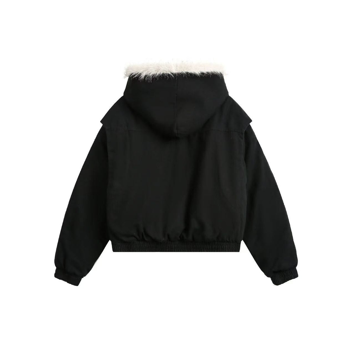 Clean-Fit Faux-Fur Hooded Jacket - OMYGOODS