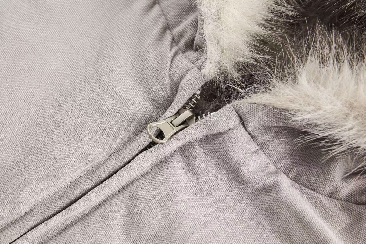 Clean-Fit Faux-Fur Hooded Jacket - OMYGOODS