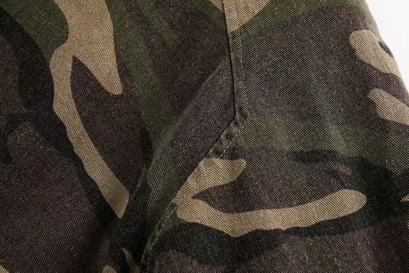 Vintage Camo Fur Collar Hooded Jacket - OMYGOODS
