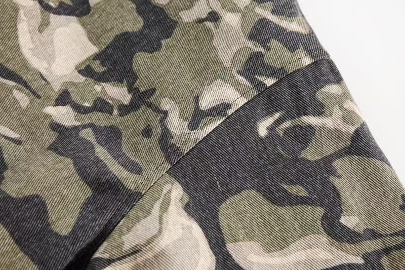 Vintage Camo Fur Collar Hooded Jacket - OMYGOODS